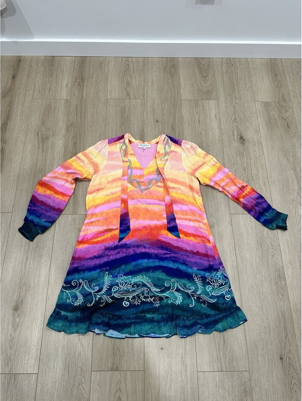 HALE BOB L/S Crepe de Chine Emerson Dress Size Medium